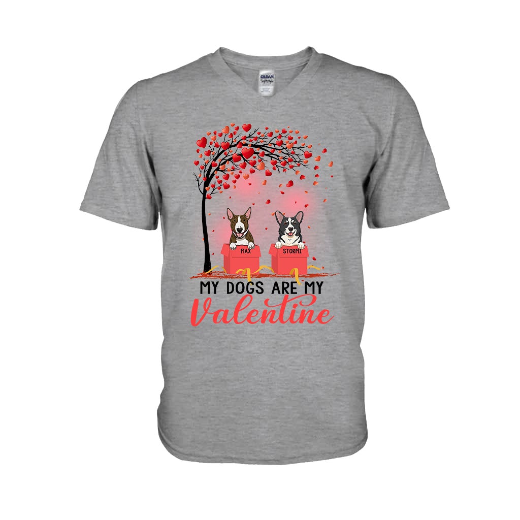Les chiens sont mes Valentins - T-shirt et sweat à capuche personnalisés