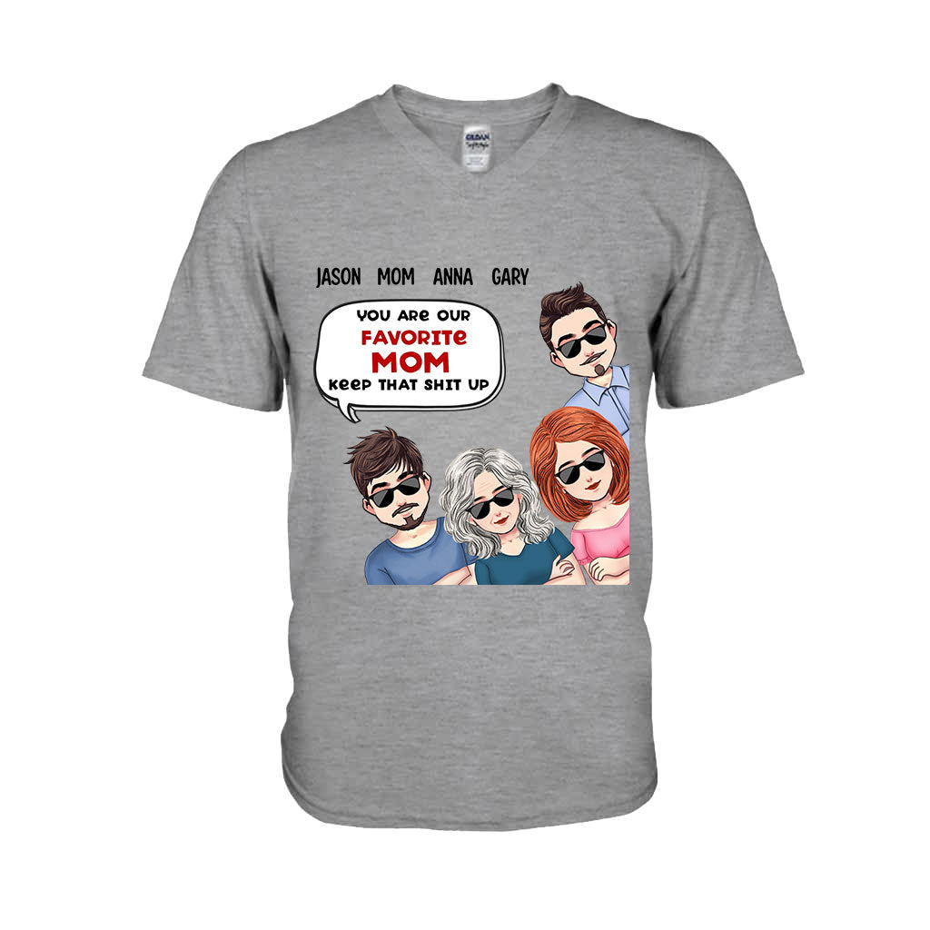 Tu es notre maman préférée - T-shirt et sweat à capuche personnalisés pour la fête des mères