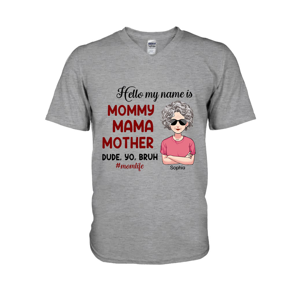 Bonjour, je m'appelle... - T-shirt et sweat à capuche personnalisés pour la fête des mères