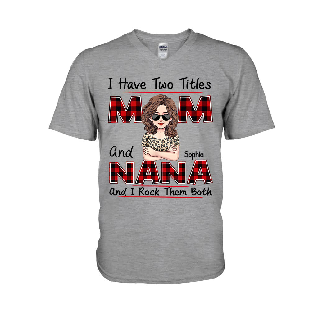 J'ai deux titres - T-shirt et sweat à capuche personnalisés pour la fête des mères et pour grand-mère