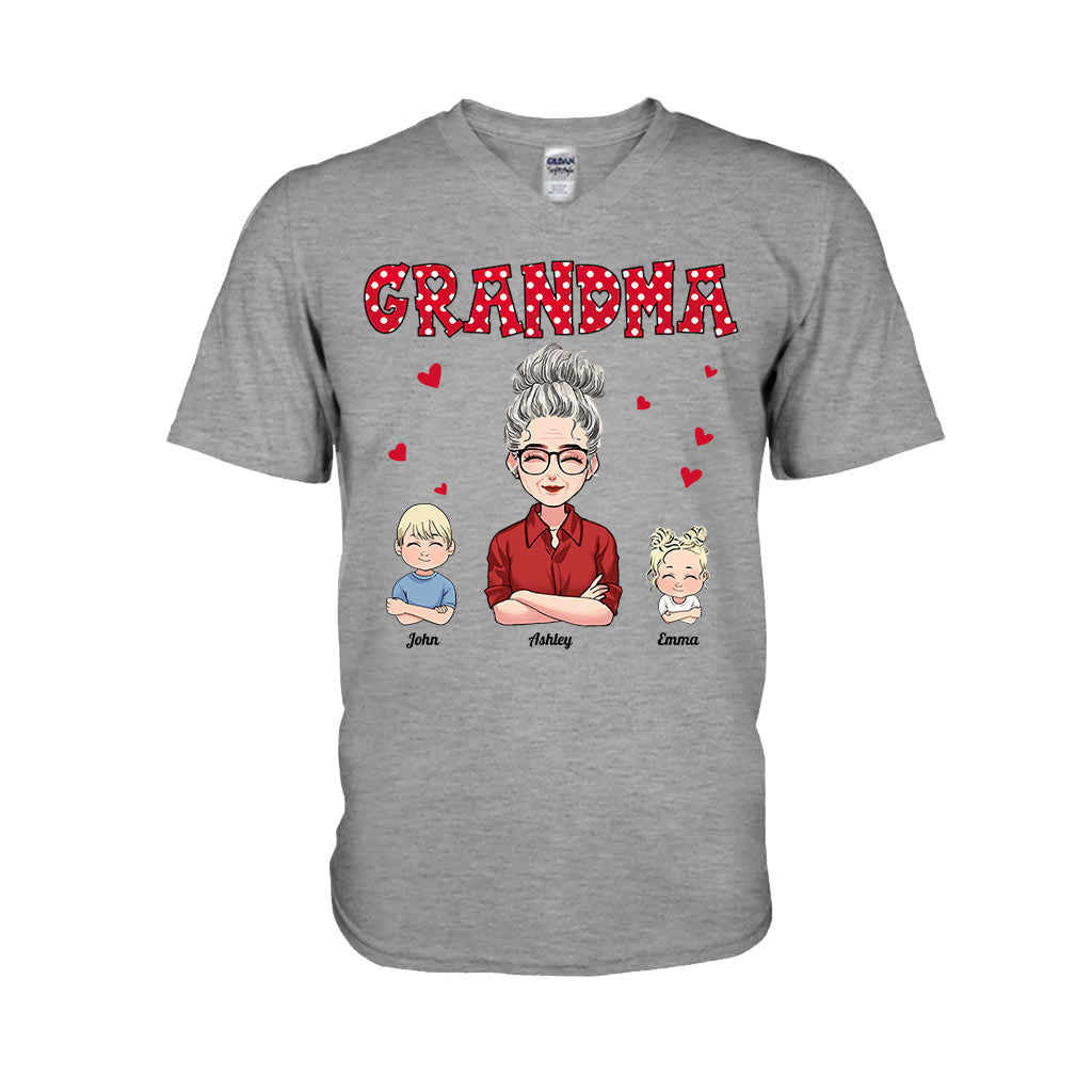 Grand-mère/Mère et Enfants - T-shirt et sweat à capuche personnalisés pour la fête des mères