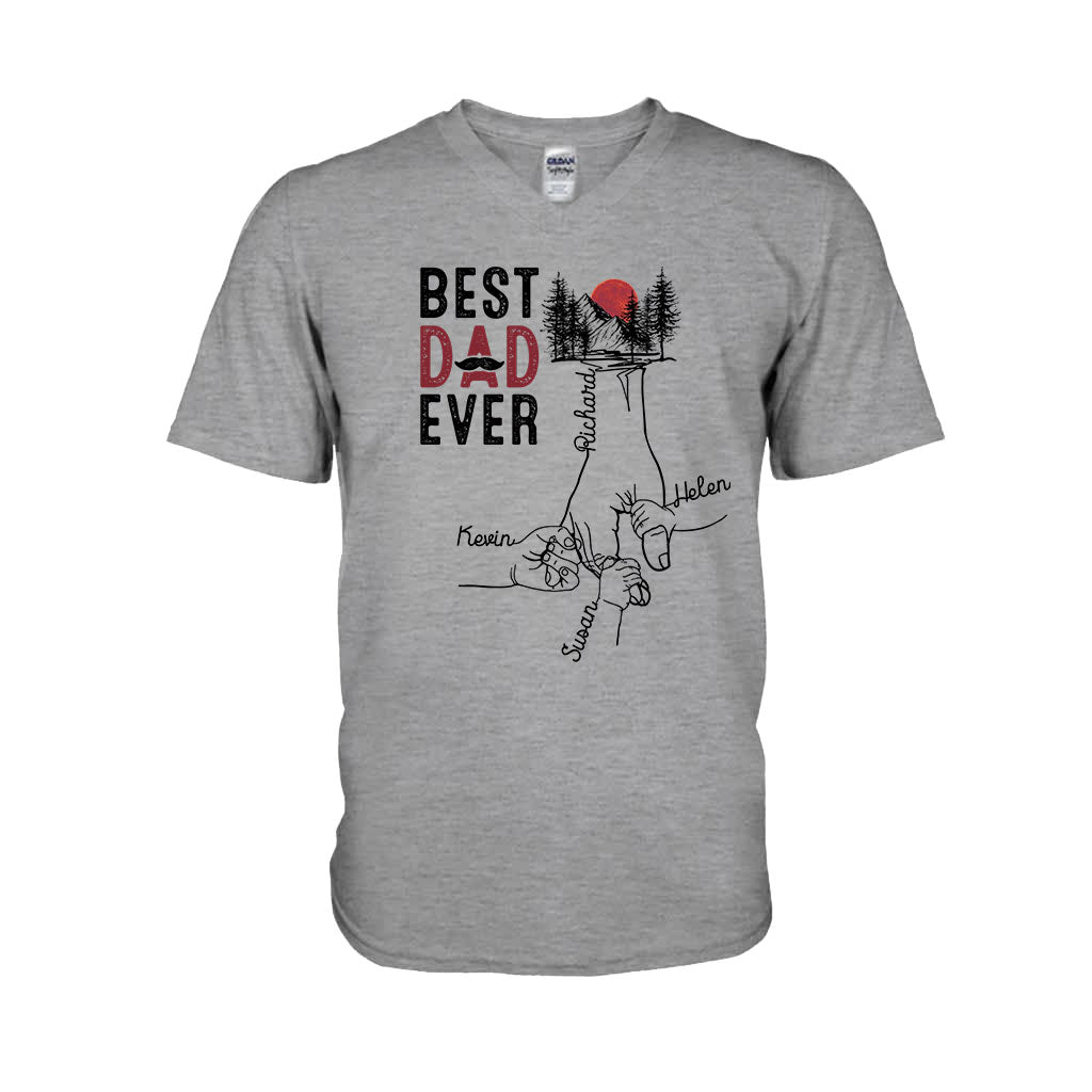 Meilleur papa du monde - T-shirt et sweat à capuche personnalisés pour papa