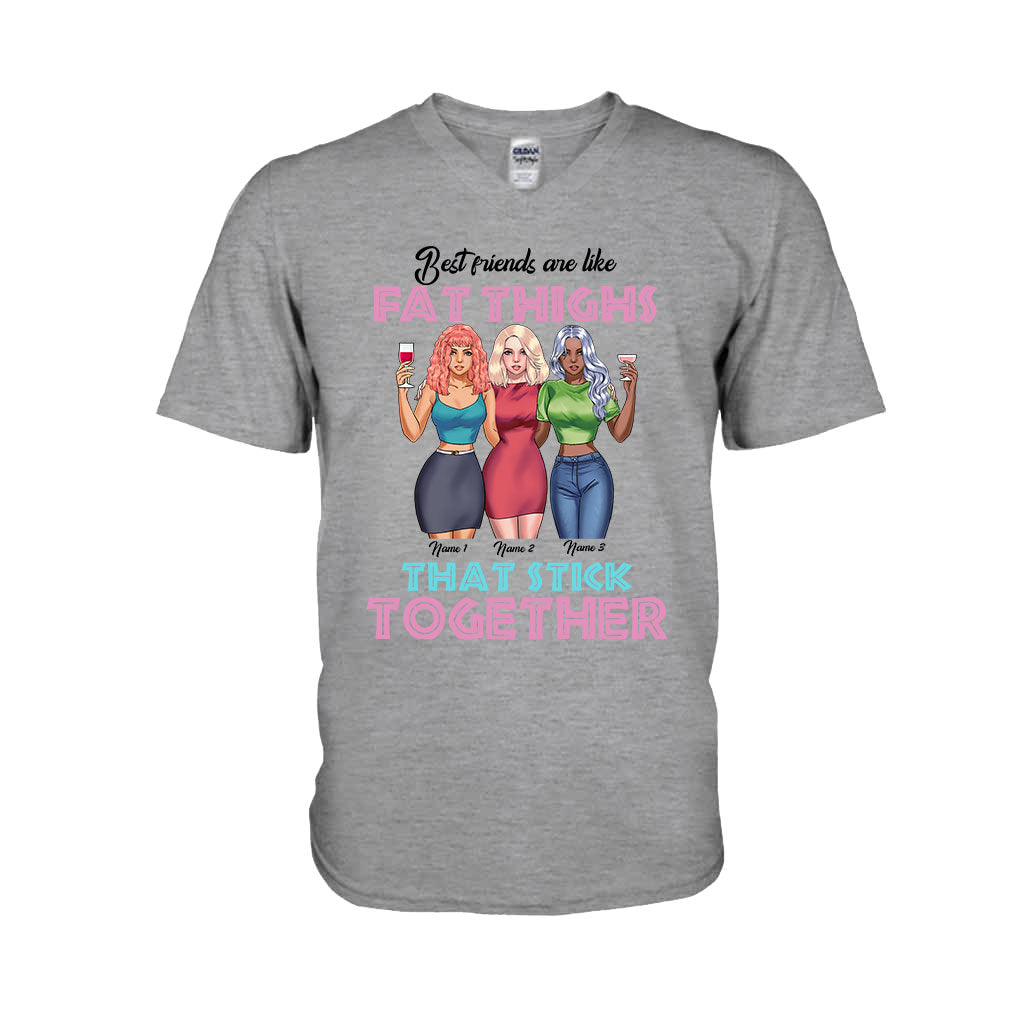 Les meilleures amies sont comme des cuisses bien charnues - T-shirt et sweat à capuche personnalisés pour meilleures amies