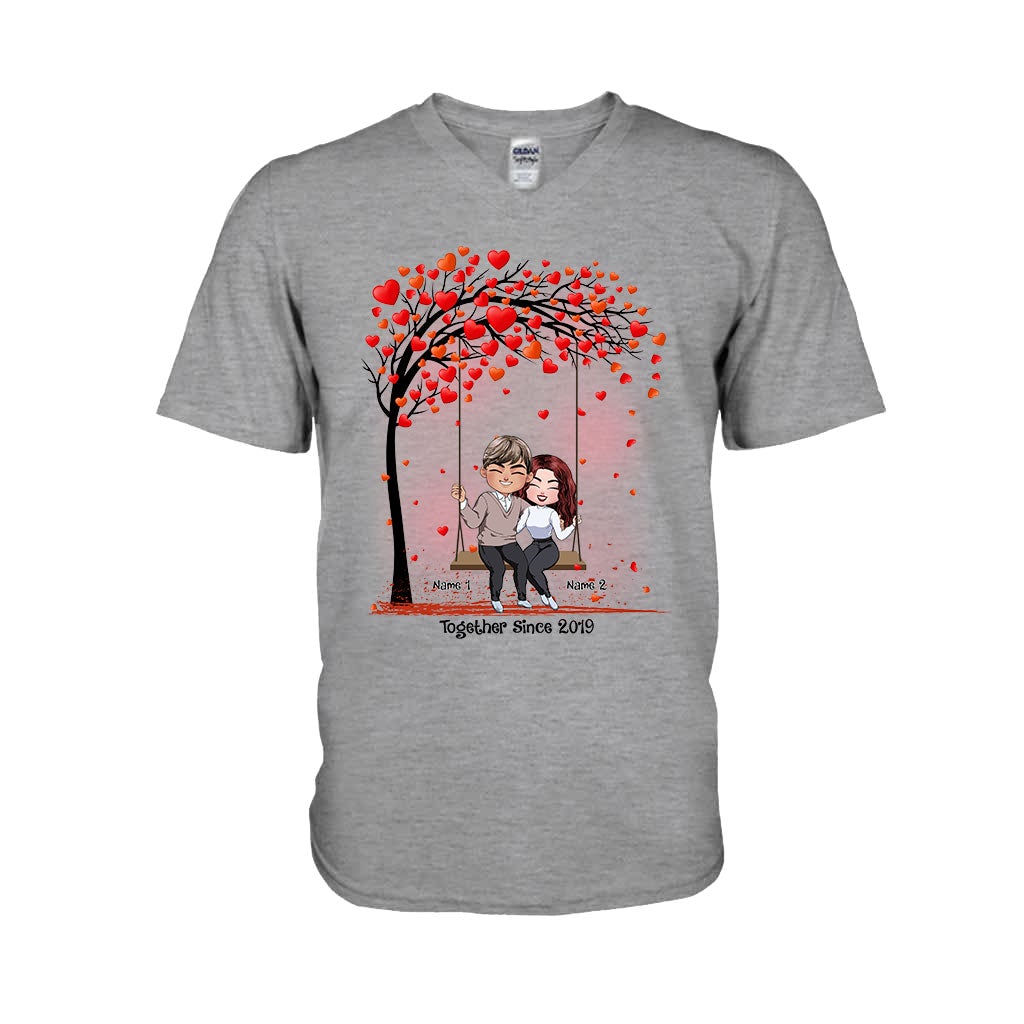 Ensemble - T-shirt et sweat à capuche personnalisés pour couples