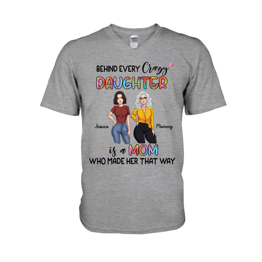 Derrière chaque fille - T-shirt et sweat à capuche personnalisés pour la fête des mères