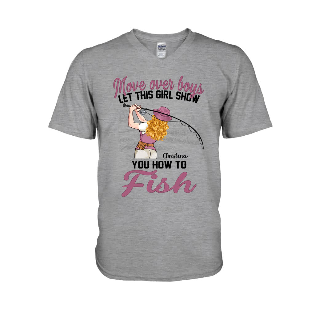 Laissez la place aux garçons, laissez cette fille vous montrer comment pêcher ! - T-shirt et sweat à capuche de pêche personnalisés