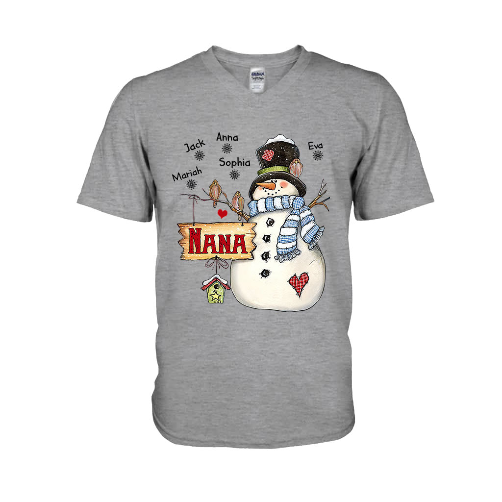 T-shirt et sweat à capuche personnalisés « Nana Snowman » pour grand-mère