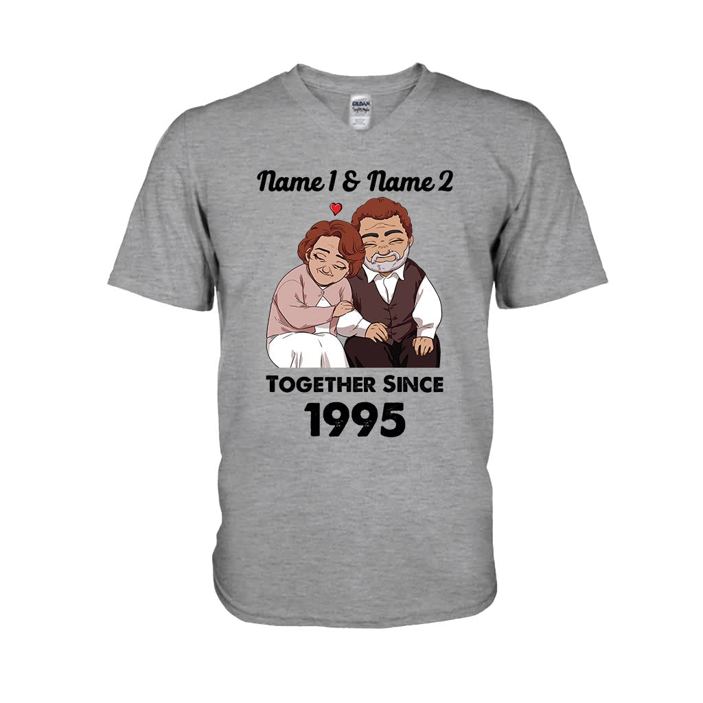 Mari et femme ensemble depuis - T-shirt et sweat à capuche personnalisés pour couples