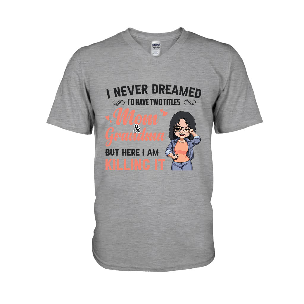 Je n'aurais jamais rêvé d'être maman/grand-mère - T-shirt et sweat à capuche personnalisés pour la fête des mères