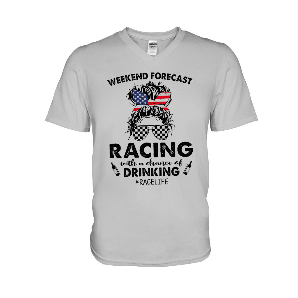 Weekend Forecast  - Racing T-shirt And Hoodie 082021