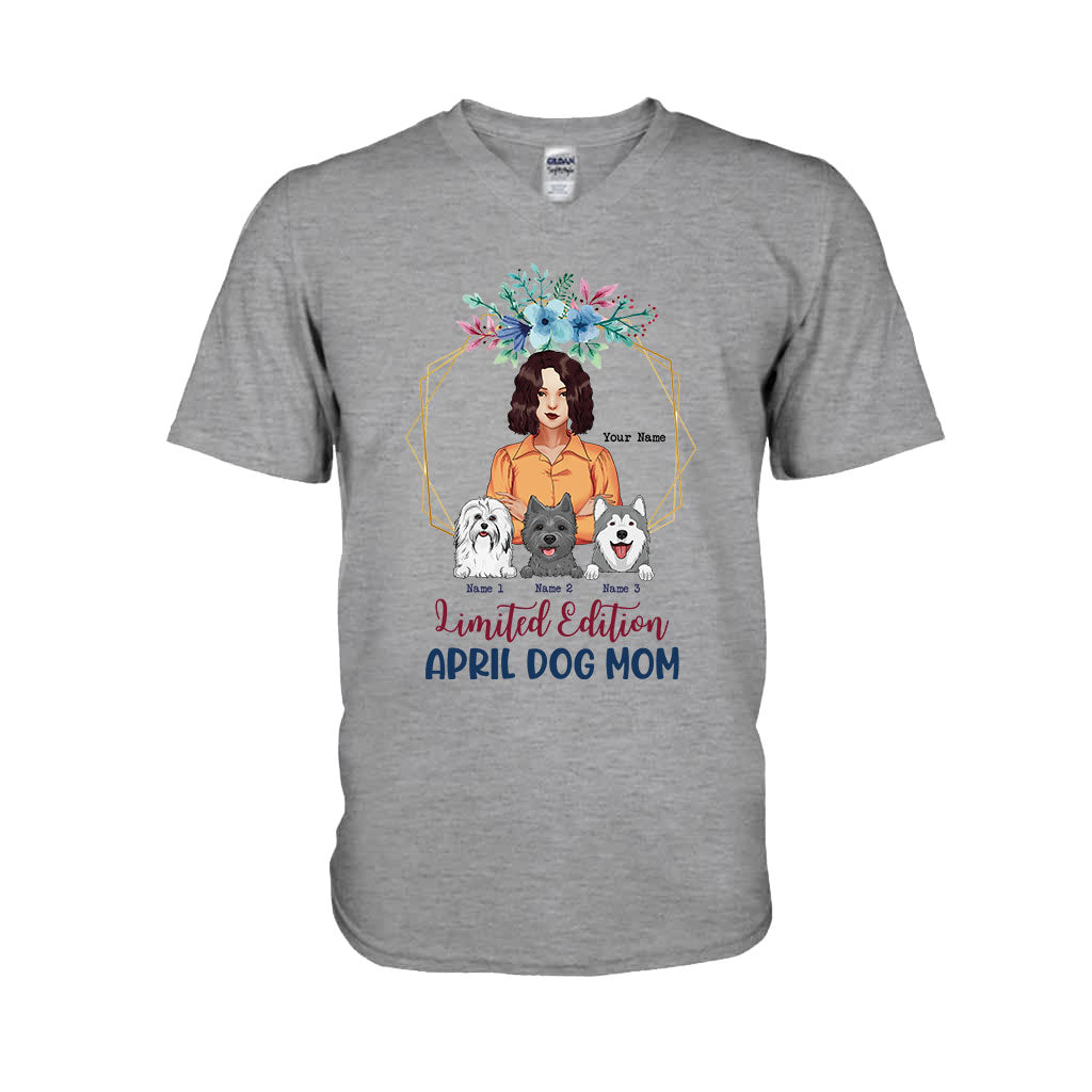 Édition limitée « Maman de chien d'avril » - T-shirt et sweat à capuche personnalisés pour la fête des mères