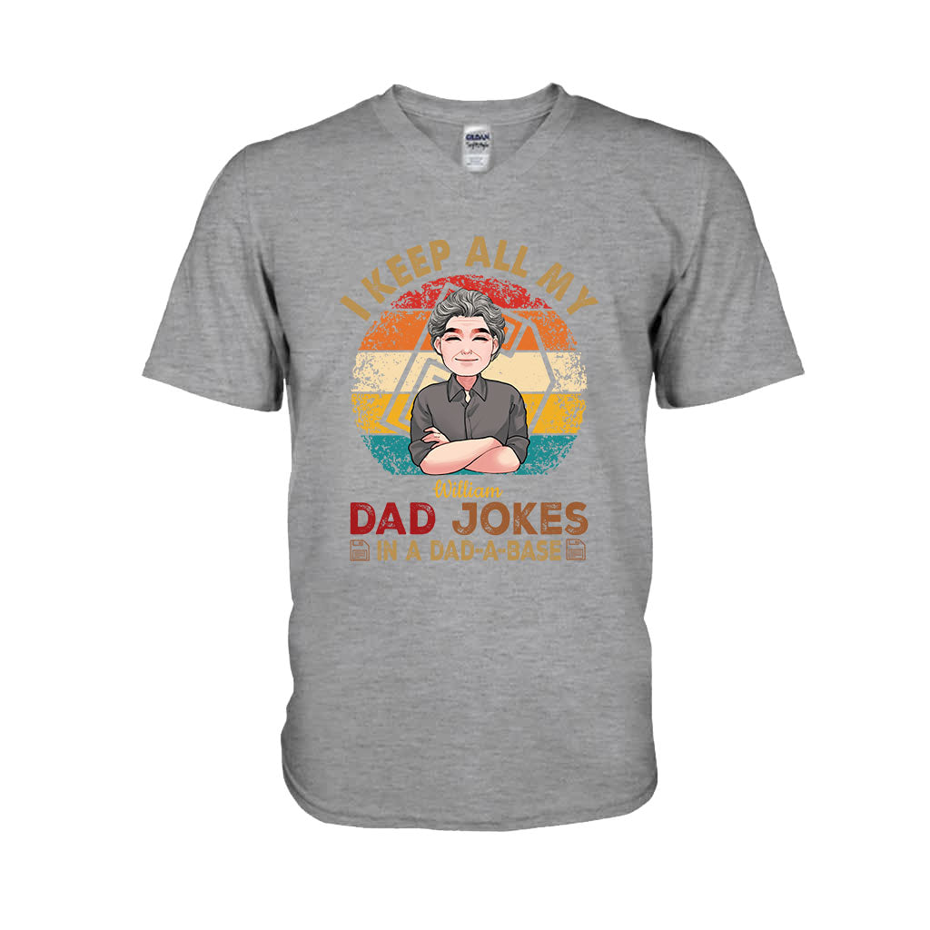 Je garde toutes mes blagues de papa - T-shirt et sweat à capuche personnalisés pour papa