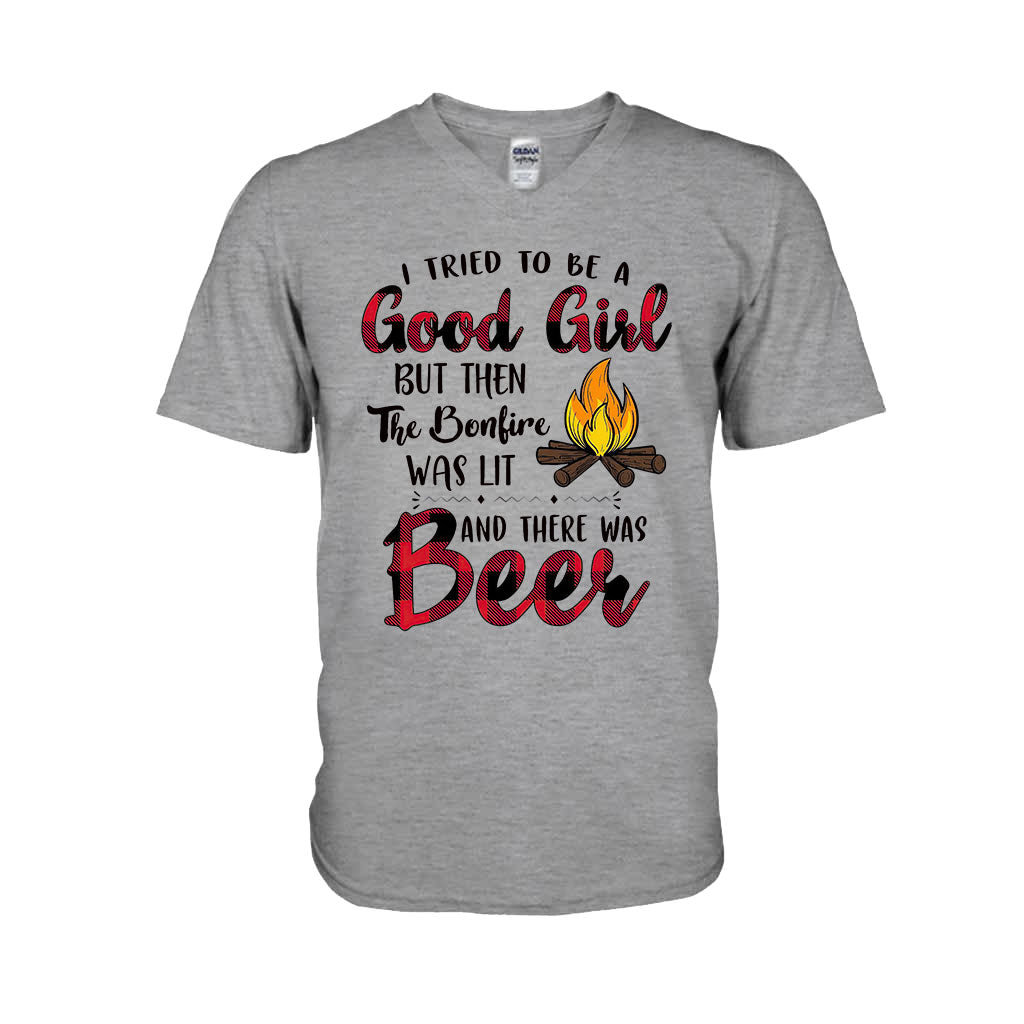 J'ai essayé d'être une gentille fille - T-shirt et sweat à capuche de camping 112021