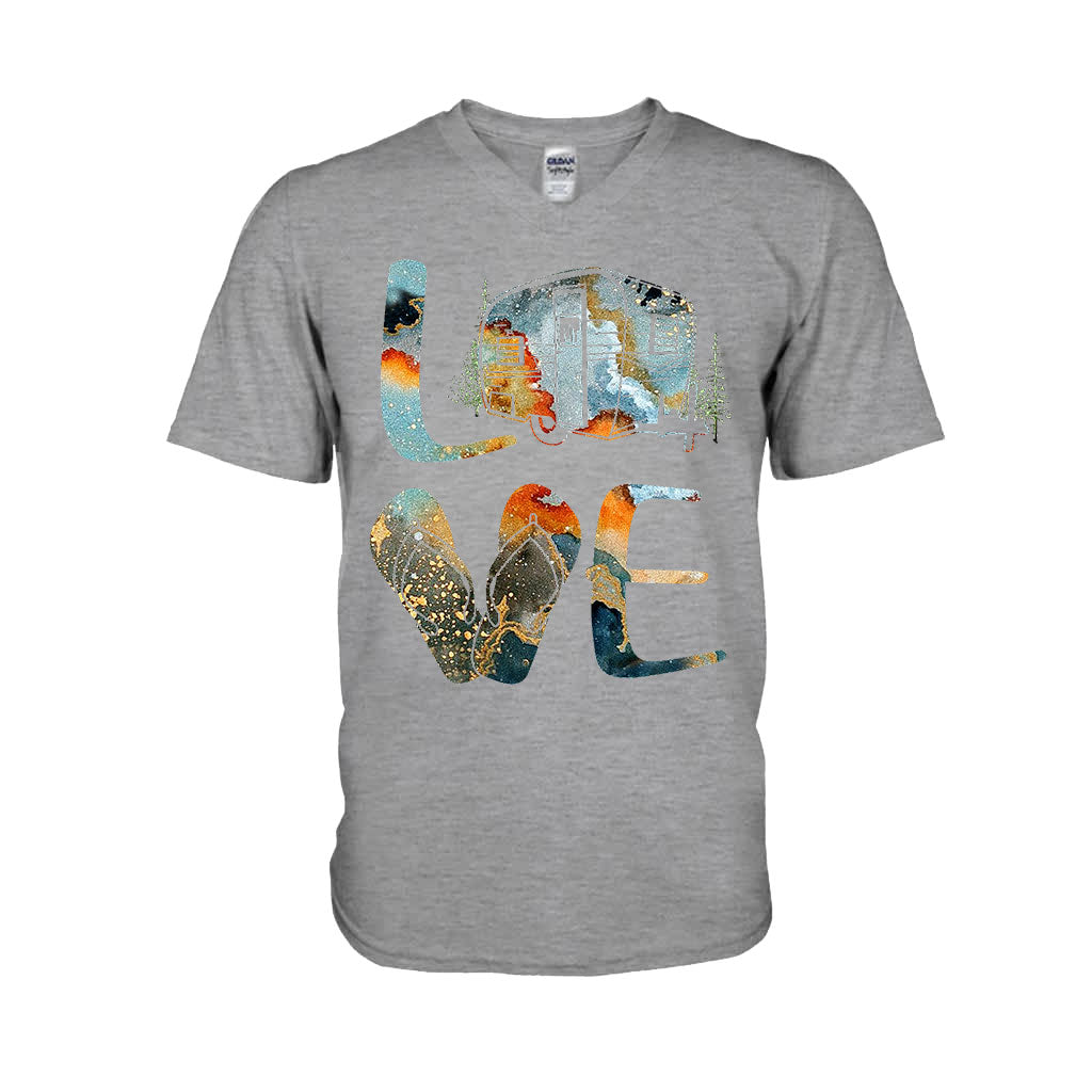 Love - Camping T-shirt and Hoodie 112021