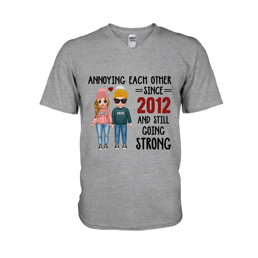 S'agacer mutuellement - T-shirt et sweat à capuche personnalisés pour couples