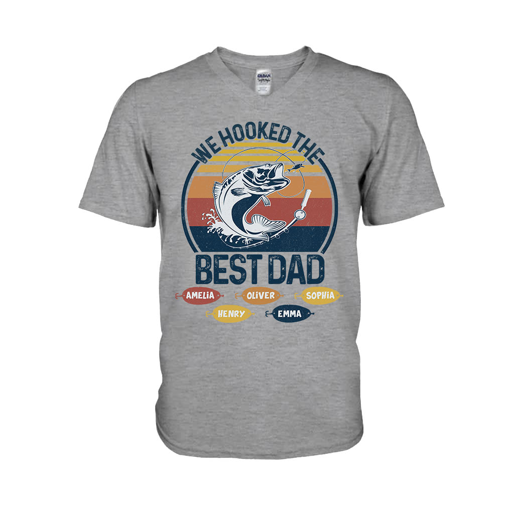 Nous avons trouvé le meilleur papa pêcheur, grand-père ! - Cadeau de pêche pour papa et grand-père - T-shirt et sweat à capuche personnalisés