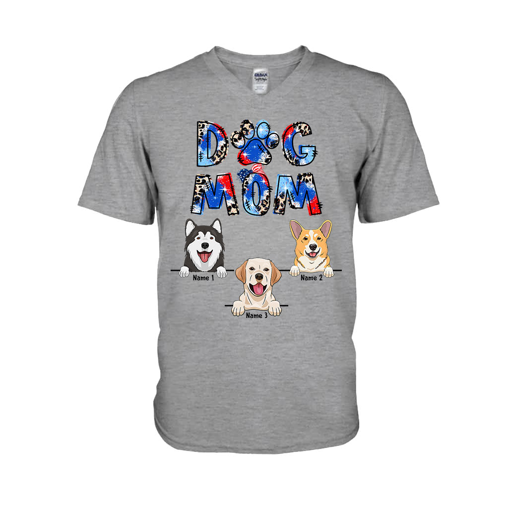 Maman de chien - T-shirt et sweat à capuche personnalisés pour la fête de l'Indépendance