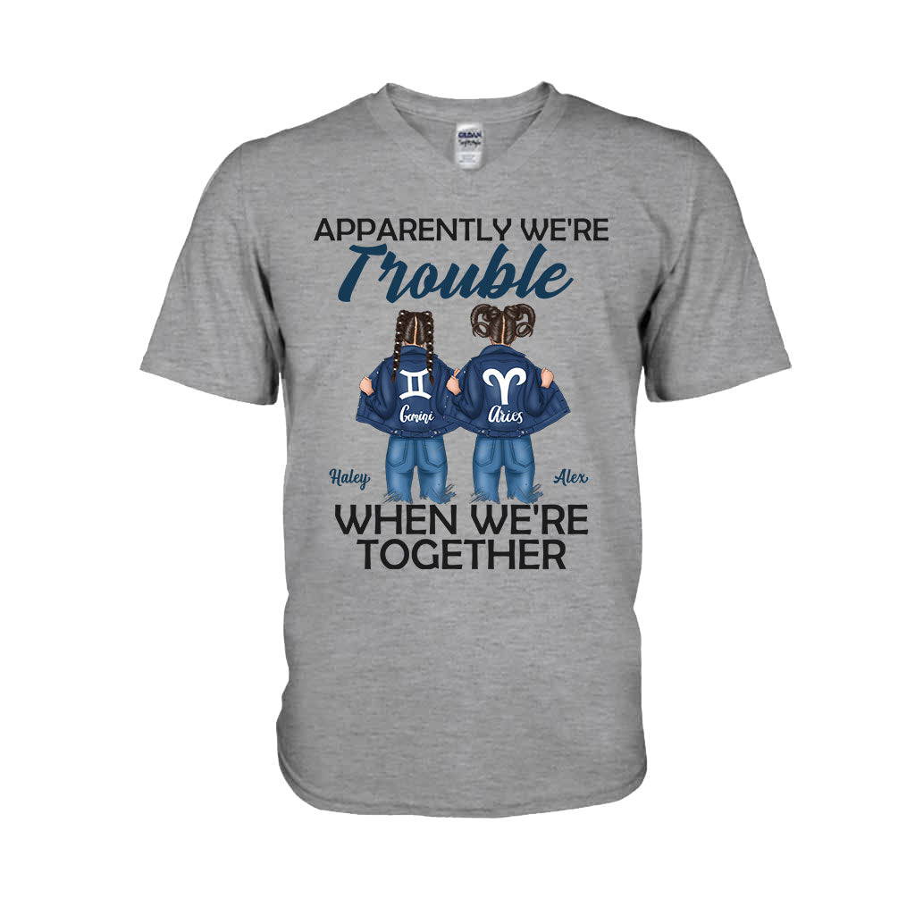 Trouble Together - T-shirt et sweat à capuche personnalisés pour meilleures amies