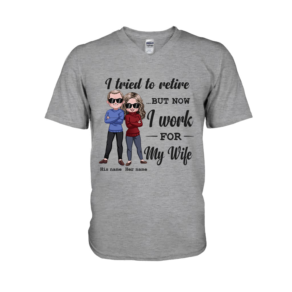 J'ai essayé de prendre ma retraite - T-shirt et sweat à capuche personnalisés pour couples