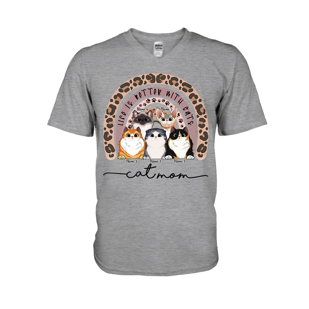 Maman Chat - T-shirt et sweat à capuche personnalisés pour chats