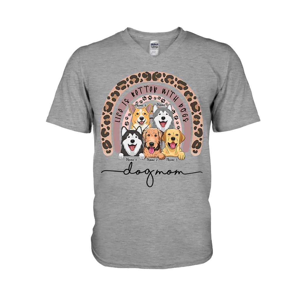 Dog Mom - Personalized Dog T-shirt and Hoodie