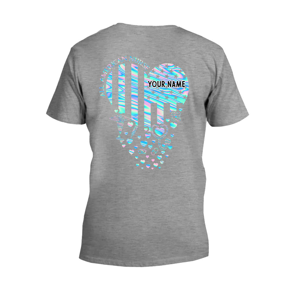 Infirmière fière - T-shirt et sweat à capuche personnalisés pour la fête de l'Indépendance