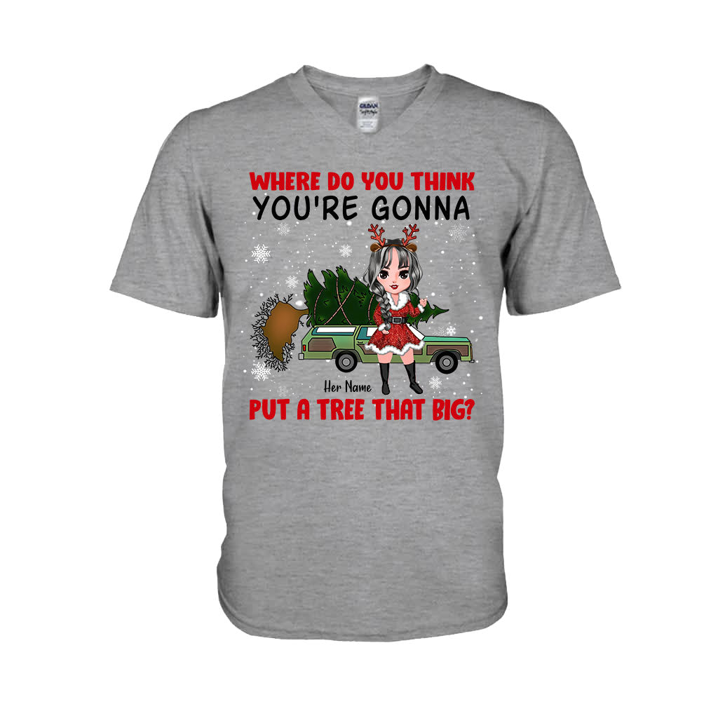 Je te montrerai - T-shirt et sweat à capuche personnalisés pour couples à Noël