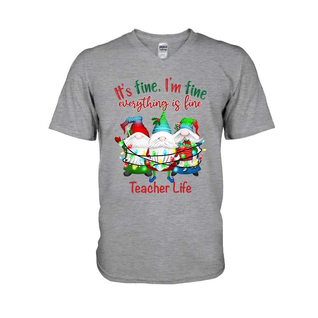 Tout va bien, je vais bien, tout va bien - T-shirt et sweat à capuche personnalisés pour enseignants