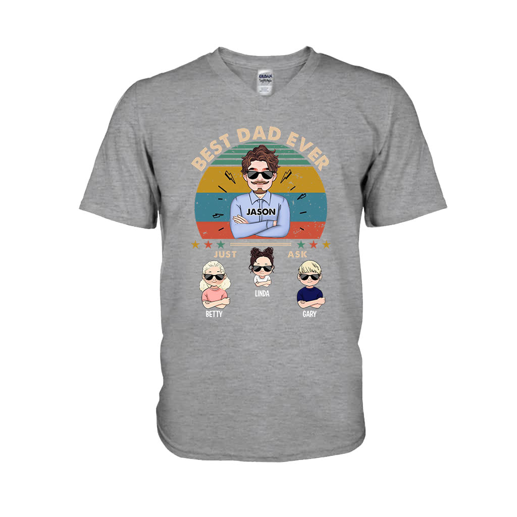 Meilleur papa du monde - T-shirt et sweat à capuche personnalisés pour papa
