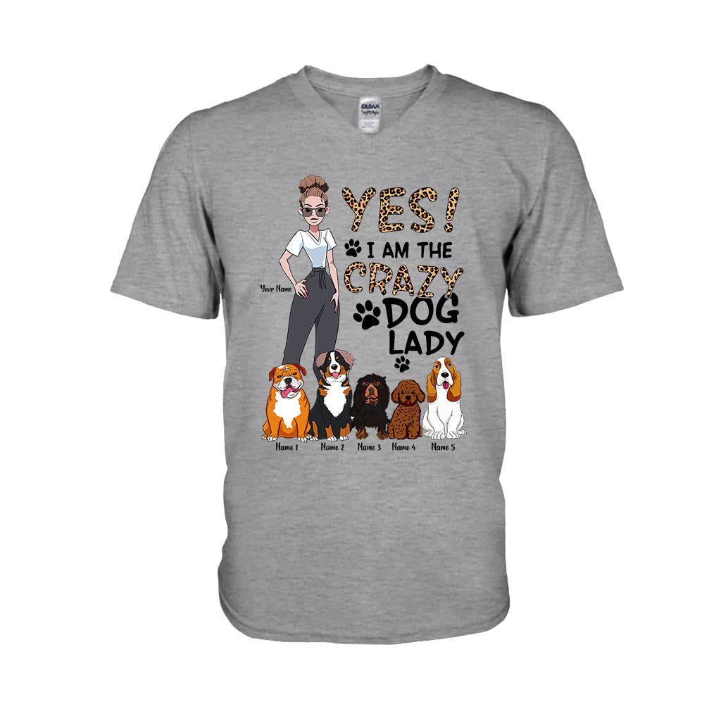 Oui, je suis la folle aux chiens - T-shirt et sweat à capuche personnalisés pour chiens
