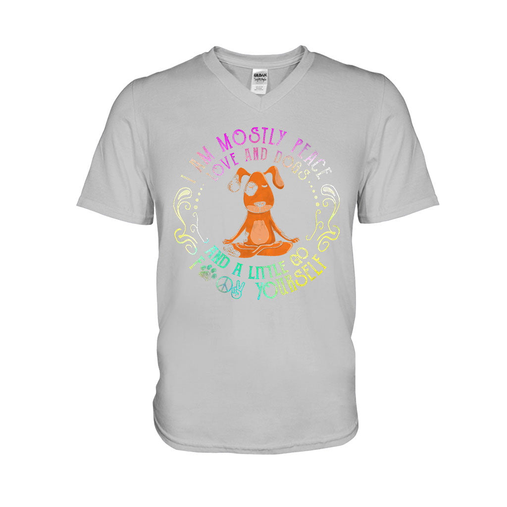 T-shirt et sweat à capuche « Principalement en paix » pour chien - 062021