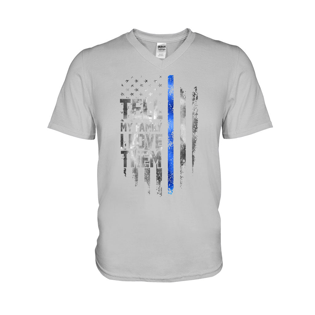 Dites-le à ma famille - T-shirt et sweat à capuche « Policier » 062021