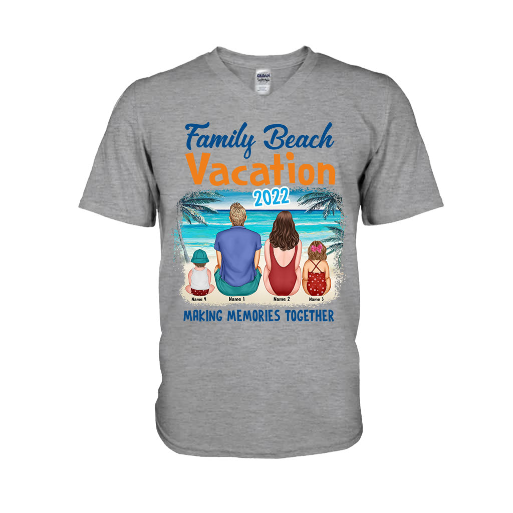 Vacances en famille à la plage - T-shirt et sweat à capuche personnalisés pour les amoureux de la mer