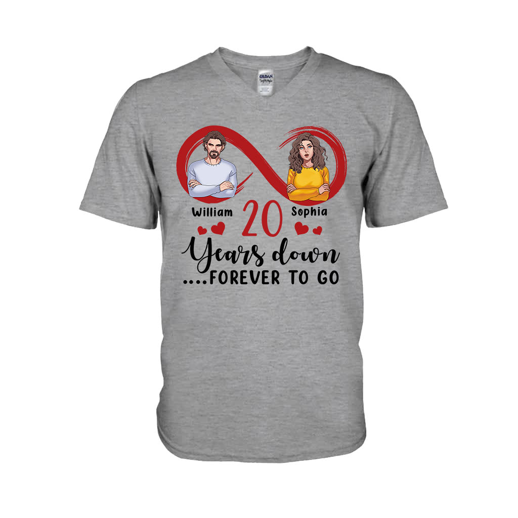Pour toujours ensemble - T-shirt et sweat à capuche personnalisés pour couples