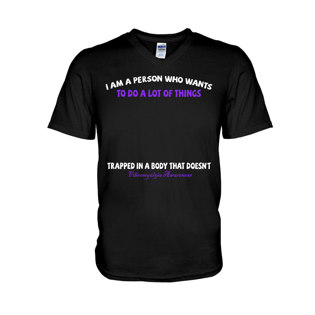 Je suis une personne qui veut faire plein de choses - T-shirt et sweat à capuche personnalisés pour la sensibilisation à la fibromyalgie