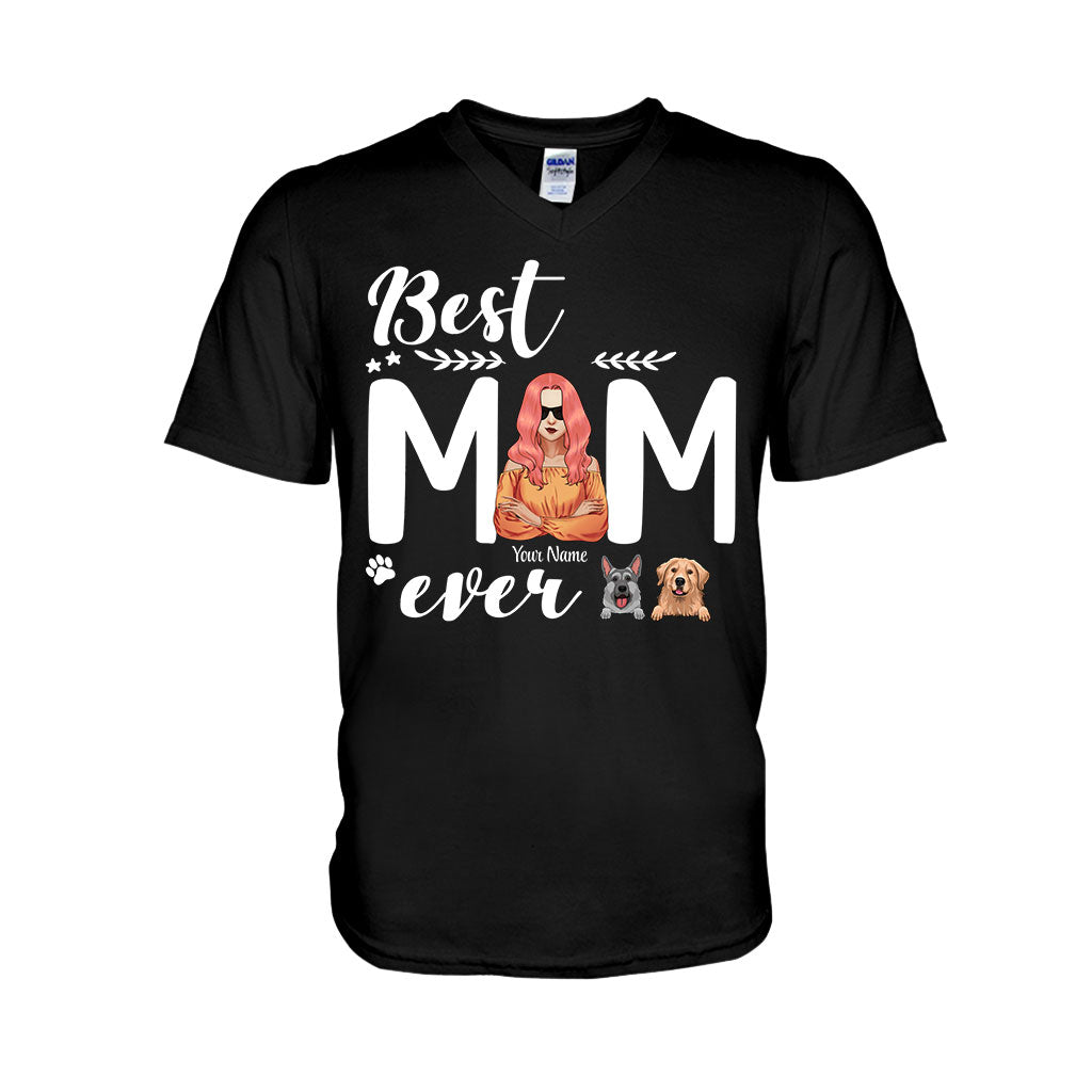 Best Dog Mom Ever - Personalized T-shirt and Hoodie