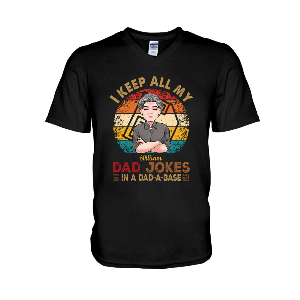 Je garde toutes mes blagues de papa - T-shirt et sweat à capuche personnalisés pour papa