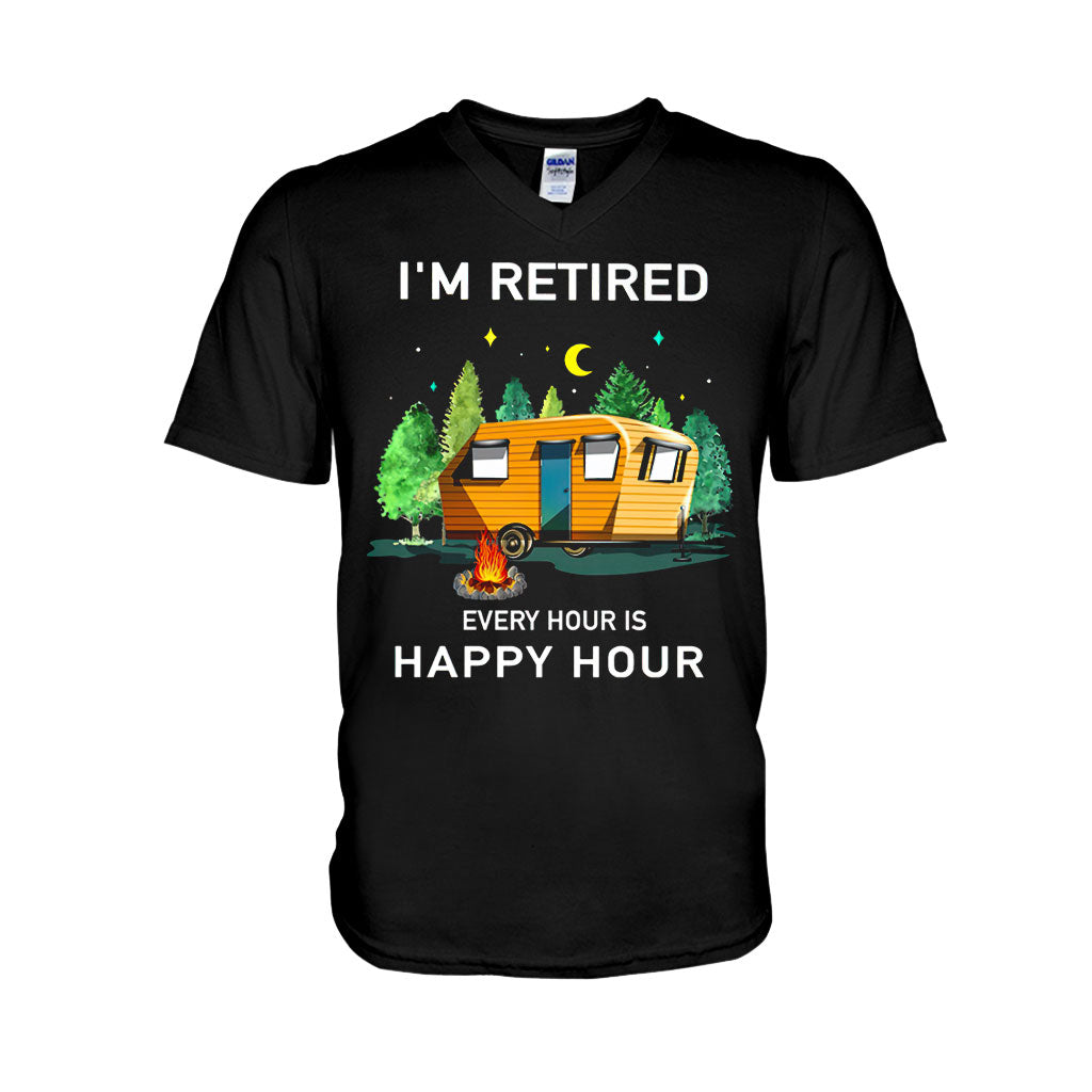 I'm Retired - Camping T-shirt and Hoodie 112021