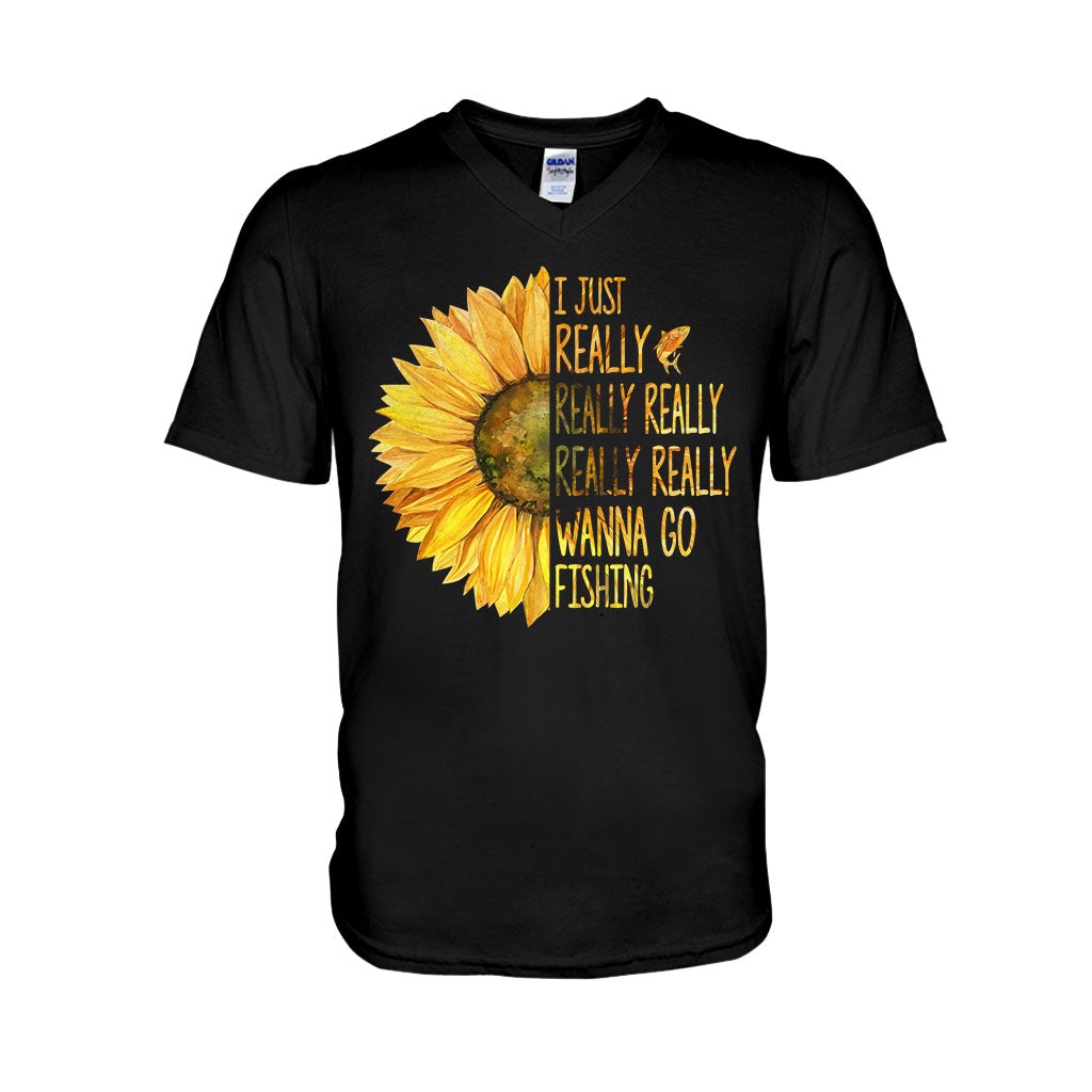 I Just Really Want To Go Fishing - T-shirt and Hoodie 1121