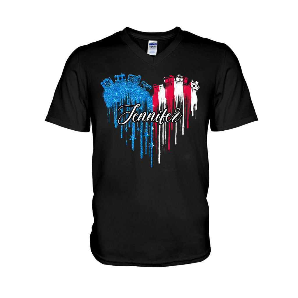 J'adore la photographie - T-shirt et sweat à capuche personnalisés « J'aime la photographie »