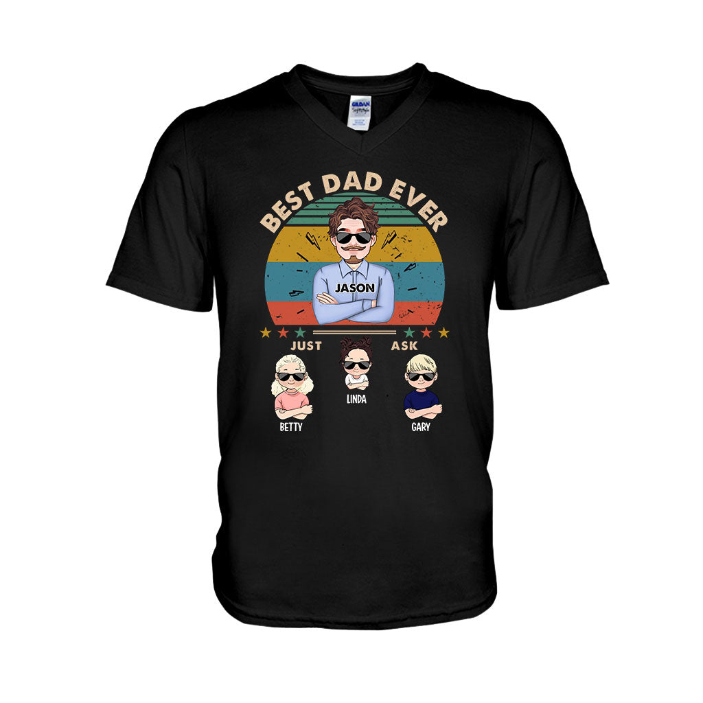 Meilleur papa du monde - T-shirt et sweat à capuche personnalisés pour papa