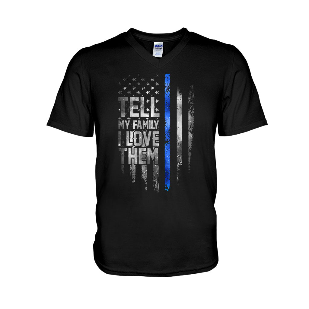 Dites-le à ma famille - T-shirt et sweat à capuche « Policier » 062021