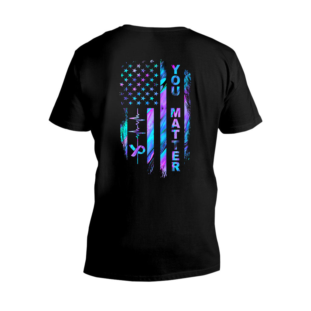 T-shirt et sweat à capuche avec drapeau de prévention du suicide 062021