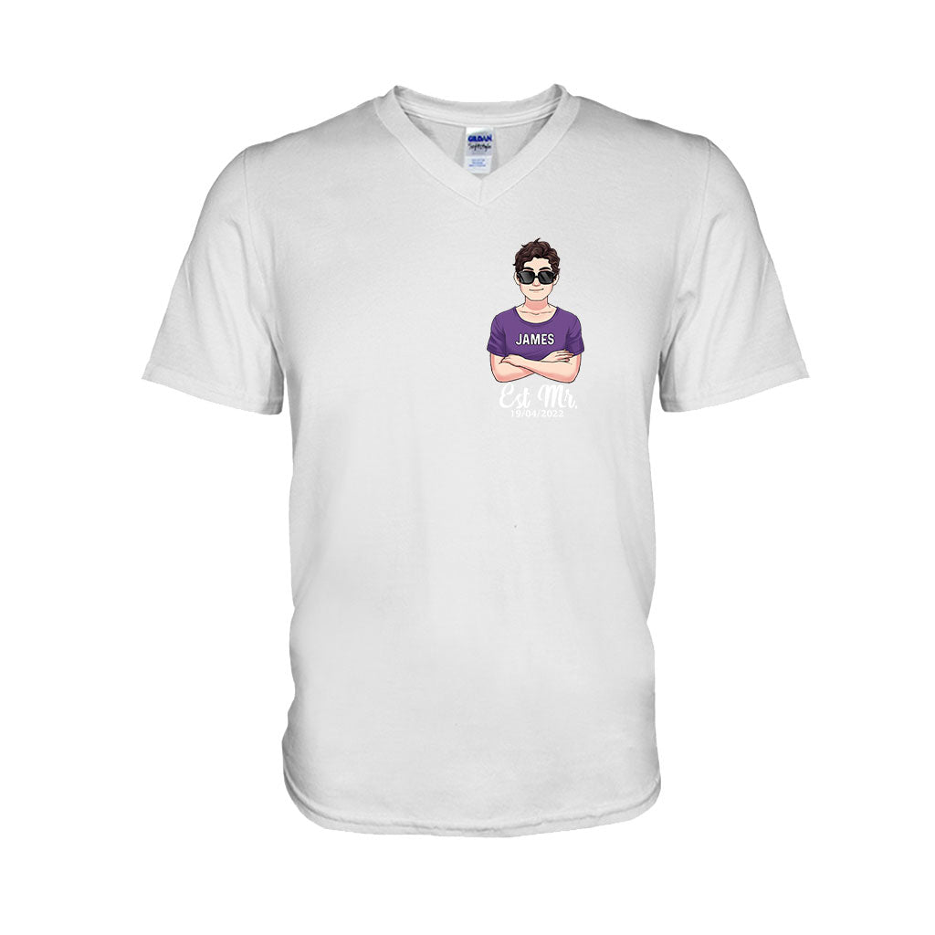 Monsieur et Madame - T-shirt et sweat à capuche personnalisés pour couples
