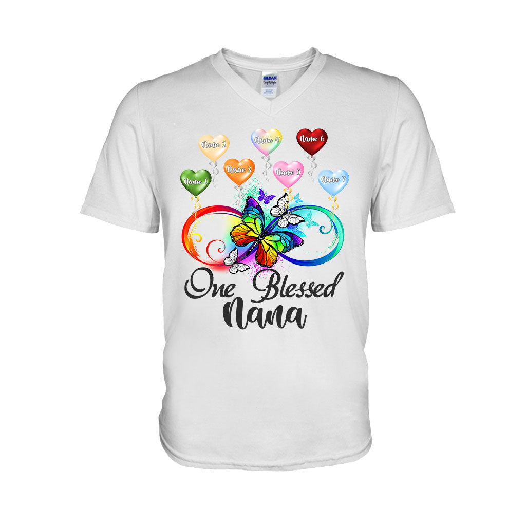 Une grand-mère bénie - T-shirt et sweat à capuche personnalisés pour grand-mère