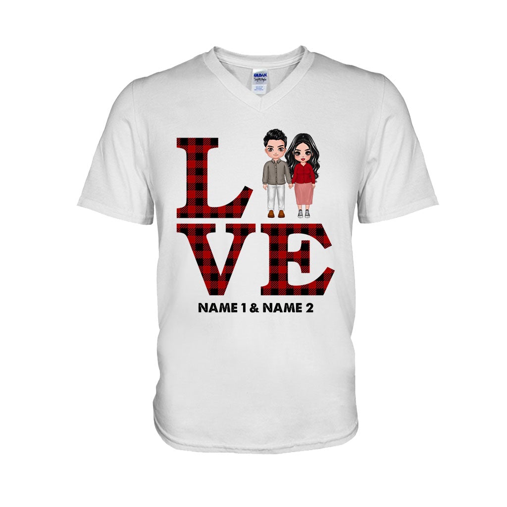 Couple amoureux - T-shirt et sweat à capuche personnalisés