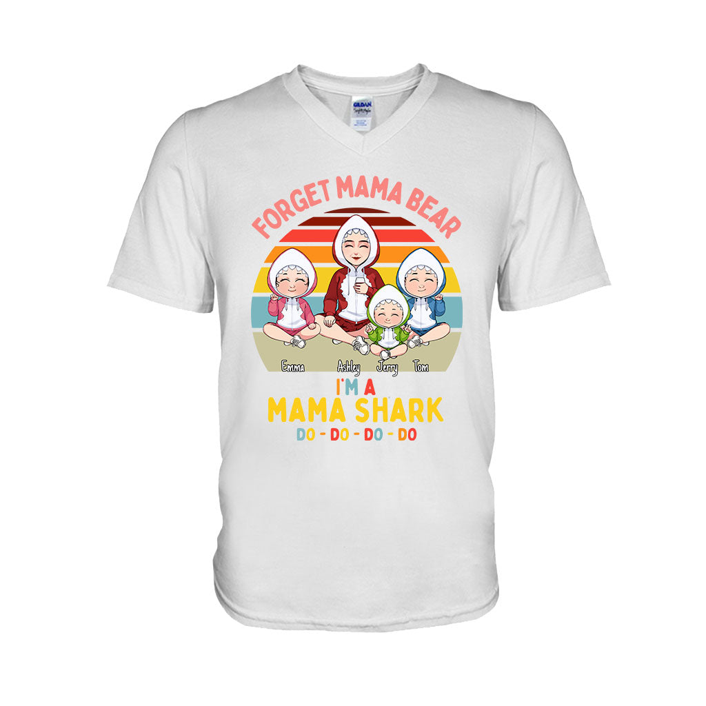 Maman Requin Do Do Do - Cadeau pour maman, papa, grand-mère, grand-père, tante, oncle, amoureux des requins - T-shirt et sweat à capuche personnalisés