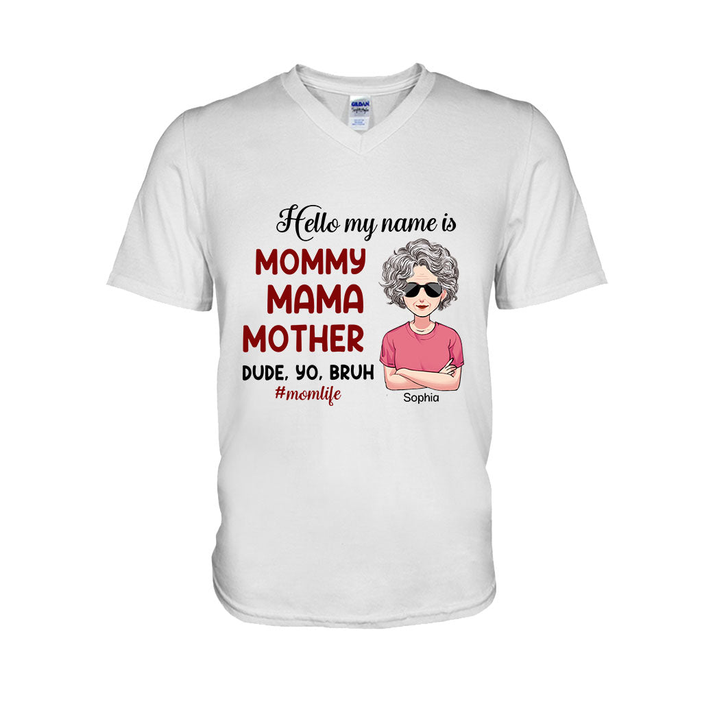 Bonjour, je m'appelle... - T-shirt et sweat à capuche personnalisés pour la fête des mères