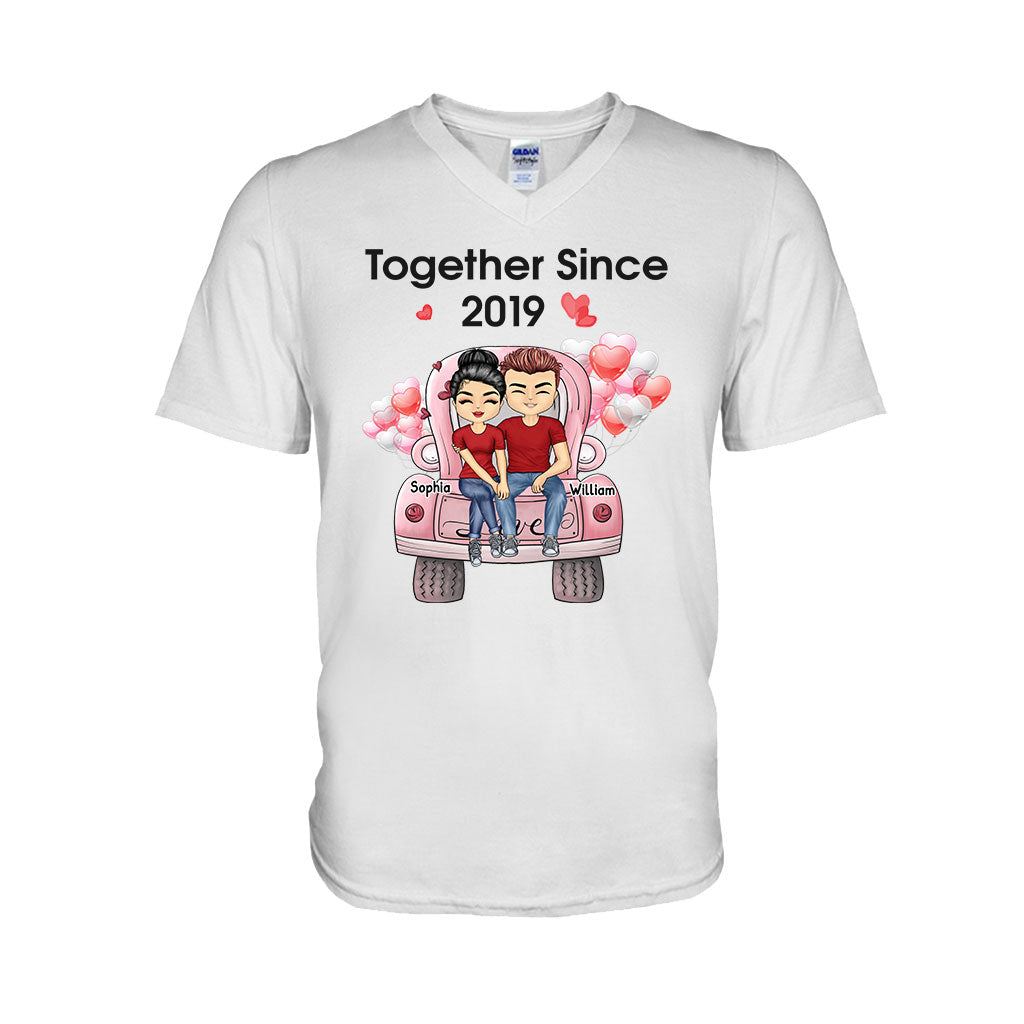 Ensemble depuis - T-shirt et sweat à capuche personnalisés pour couples