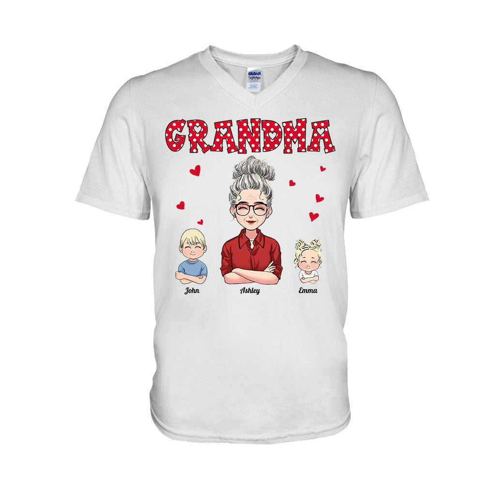 Grand-mère/Mère et Enfants - T-shirt et sweat à capuche personnalisés pour la fête des mères
